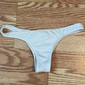Victoria's Secret White Itsy Bikini Bottoms